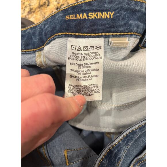 Michael Kors Women's Selma Skinny Jeans Medium Wash Size 12 - Picture 4 of 8